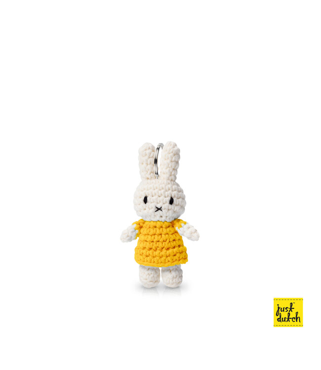 Gehaakte Knuffel | Miffy/Nijntje | Key Hanger | Yellow | 11 cm | 100 % Cotton | 3+