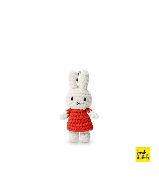 Gehaakte Knuffel | Miffy/Nijntje | Key Hanger | Red | 11 cm | 100 % Cotton | 3+