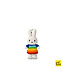 Just Dutch Gehaakte Knuffel | Miffy/Nijntje | Key Hanger | Rainbow | 11 cm | 100 % Cotton | 3+