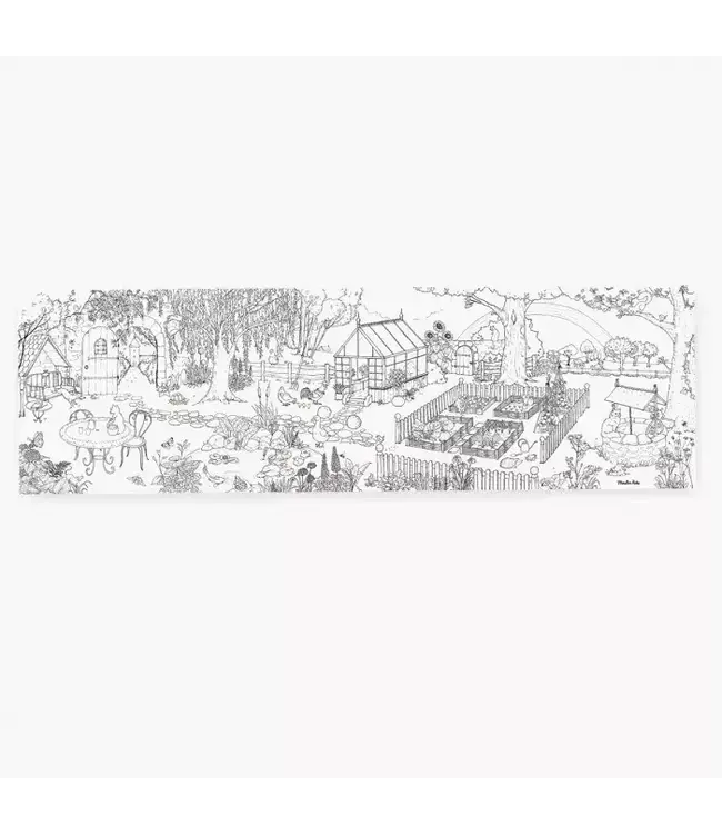 Moulin Roty | Reuzenkleurplaat | De tuinman | 3+