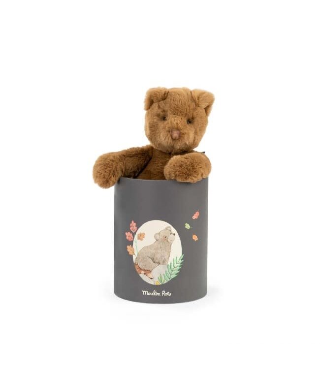 Moulin Roty | Charming Bear in a Box | Arthur | Brown | 23 cm | 0+