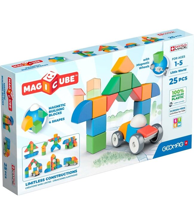 Geomag | Magicube Shapes | Little World | 25 delig | 1- 5 jaar