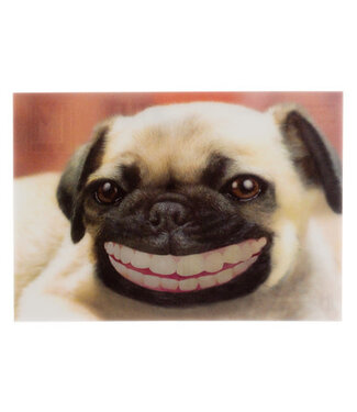 Lenticulaire Kaart Bewegend | Lachende Hond