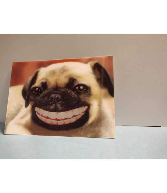 Lenticulaire Kaart Bewegend | Lachende Hond