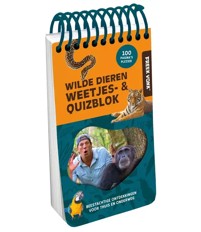 Freek Vonk | Weetjes- & quizblok | Wilde Dieren | 6+
