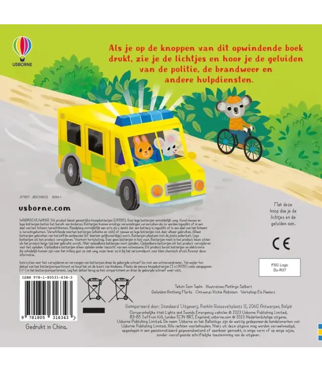 Usborne | Geluidenboek | Hulpdiensten | 1+