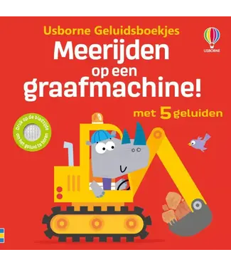 Usborne | Geluidenboek | Meerijden op een Graafmachine!  | 1+