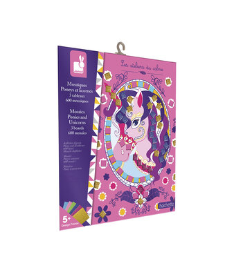 Janod Janod | Atelier | Mozaiek Foamstickers | Paarden en Eenhoorns | 5+
