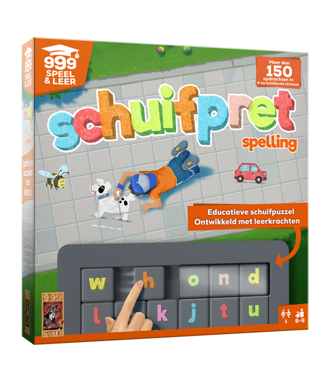 999 Games | Speel en Leer | Schuifpret Spelling | 6+
