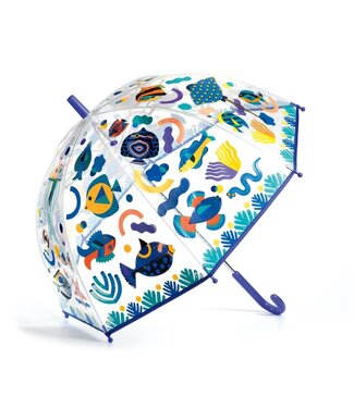 Djeco Djeco | Paraplu | 70 cm | Verandert van Kleur in de Regen | Vissen | 3+