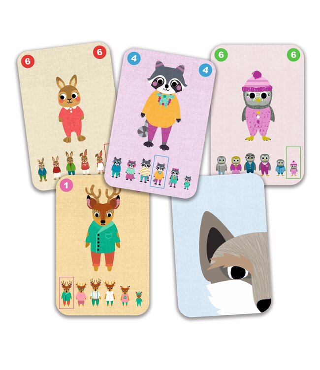 Djeco | Kaartspel | Coöperatief Kwartet |  48 delig | 5 -10 jaar