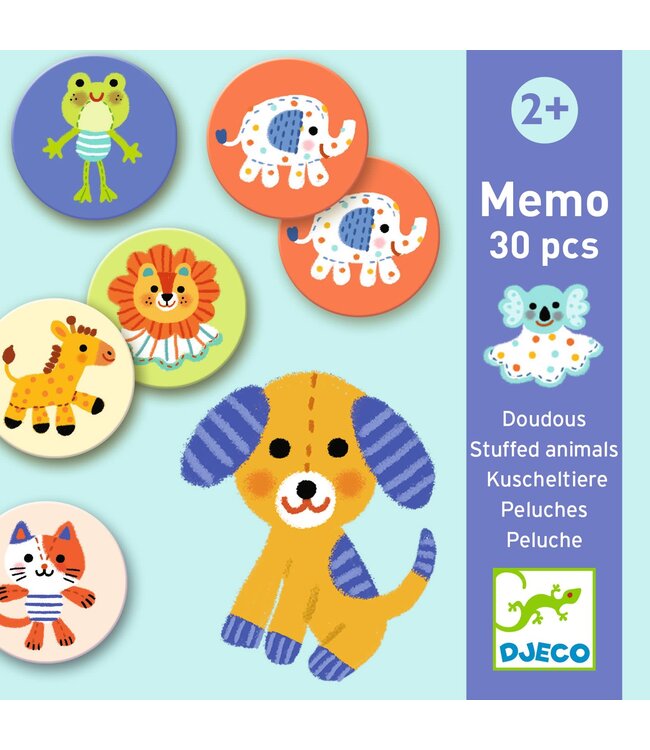 Djeco | Memo | Stuffed Animals | 30 stuks | 3+