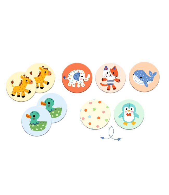 Djeco | Memo | Stuffed Animals | 30 stuks | 3+