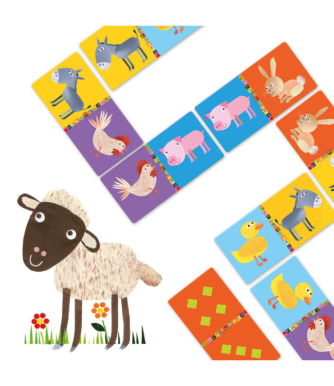 Djeco | Domino | Farm | 28 delig | 3+