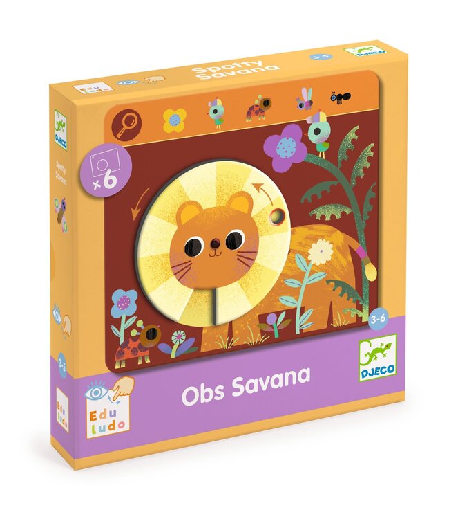 Djeco | Eduludo | Allereerste Zoekspel | Obs Savana | 3 - 6 jaar
