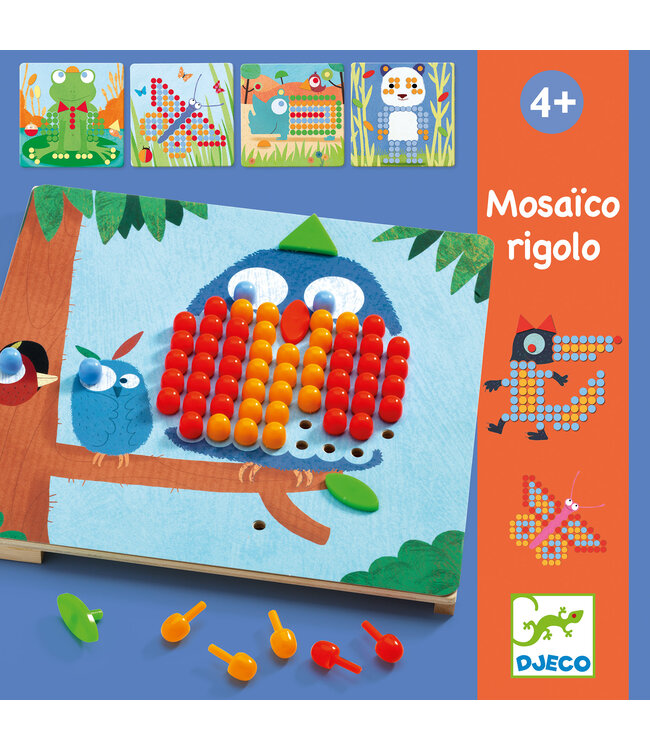 Djeco | Mozaïekspel | Rigolo | 4+