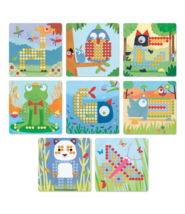 Djeco | Mozaïekspel | Rigolo | 4+