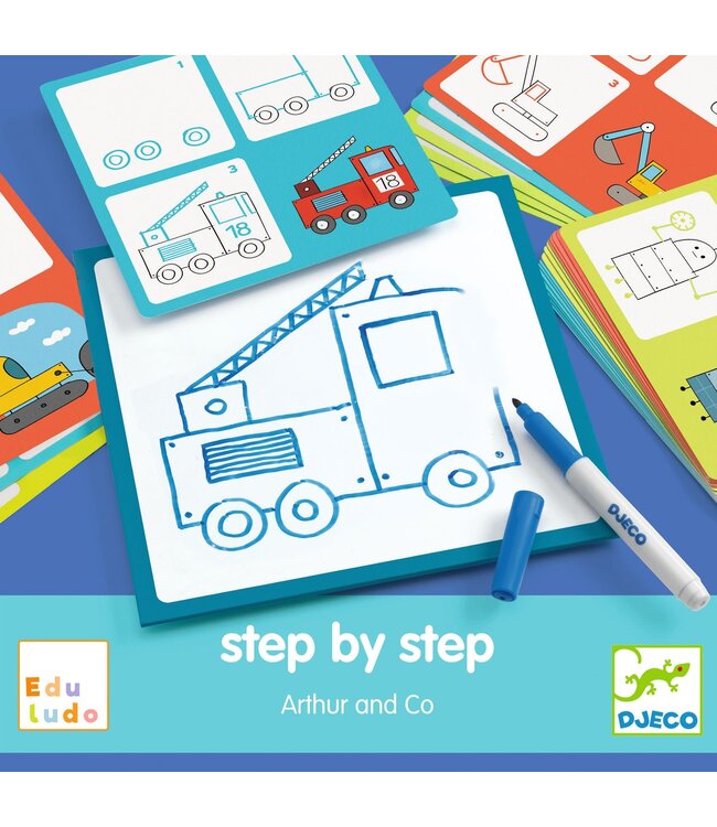 Djeco | Eduludo | Drawing Step by Step | Arthur & Co | 4+6 jaar
