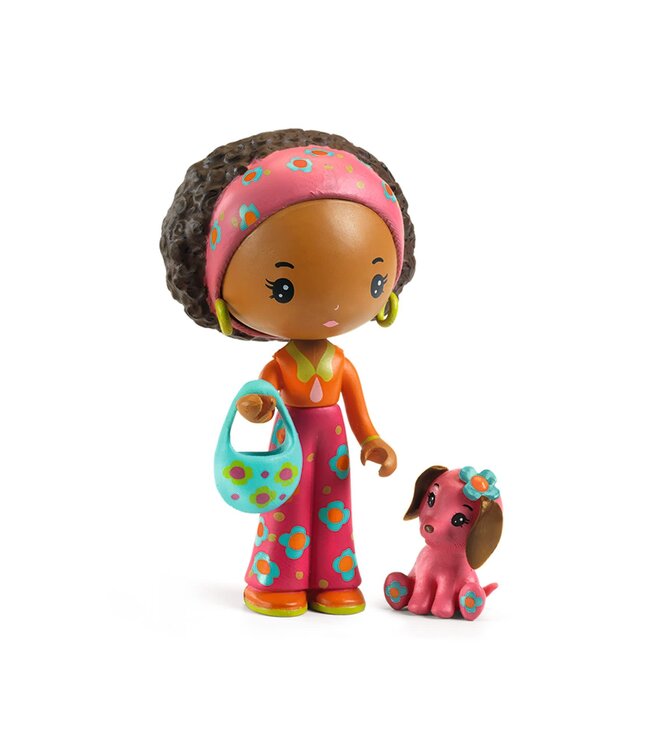 Djeco | Tinyly Toys | Beweegbare Personages | Poppy & Nouky | 7,5 cm | 4 - 9 jaar