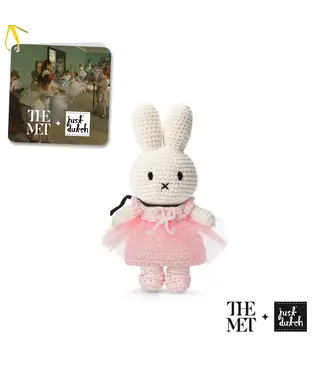 Just Dutch Gehaakte Knuffel | Miffy/Nijntje | Degas Outfit | 25 cm | 100 % Cotton | 0+