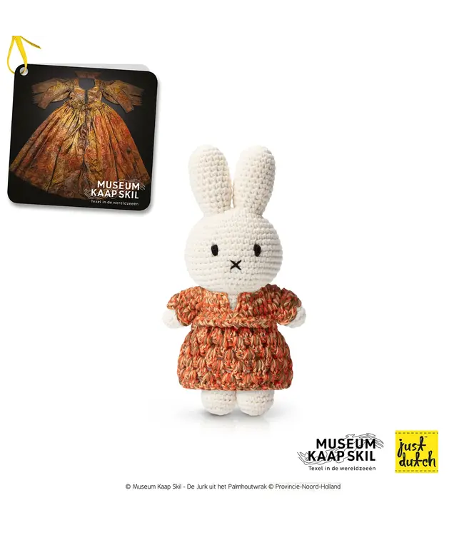 Gehaakte Knuffel | Miffy/Nijntje | kaap skill Dress | 25 cm | 100 % Cotton | 0+