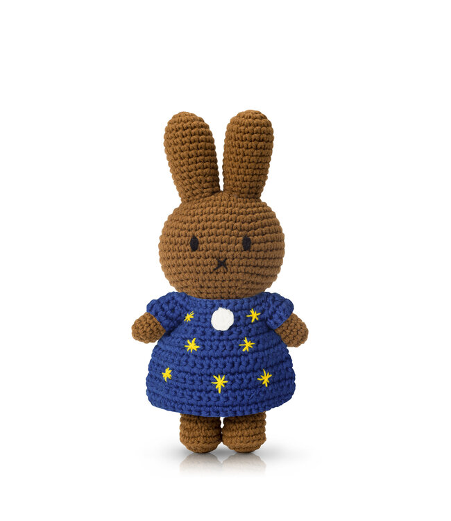 Gehaakte Knuffel | Melanie/Nina | Starry Night Dress (stars) | 25 cm | 100 % Cotton | 0+