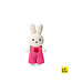 Just Dutch Gehaakte Knuffel | Miffy/Nijntje | Pink Clover Jumpsuit | 25 cm | 100 % Cotton | 0+