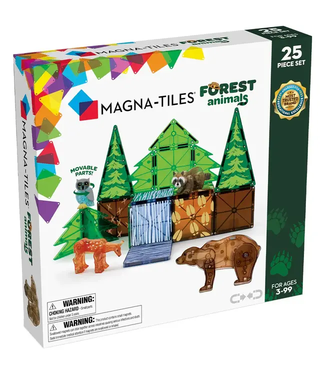 Magna-Tiles® | Forest Animals | 25 pieces | 3+