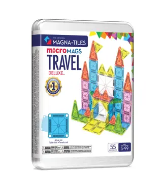 MAGNA-TILES® Magna-Tiles® | Micro MAGS | Travel Set Deluxe | 55 pieces | 3+