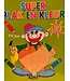 Flash | Kleurboek met 128 Stickers | Groene kaft | 3-6 jaar