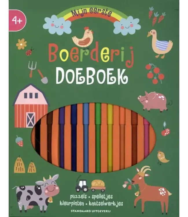 Standaard Uitgeverij | Mijn Eerste Doeboek | met stiften | Boerderij | 4+