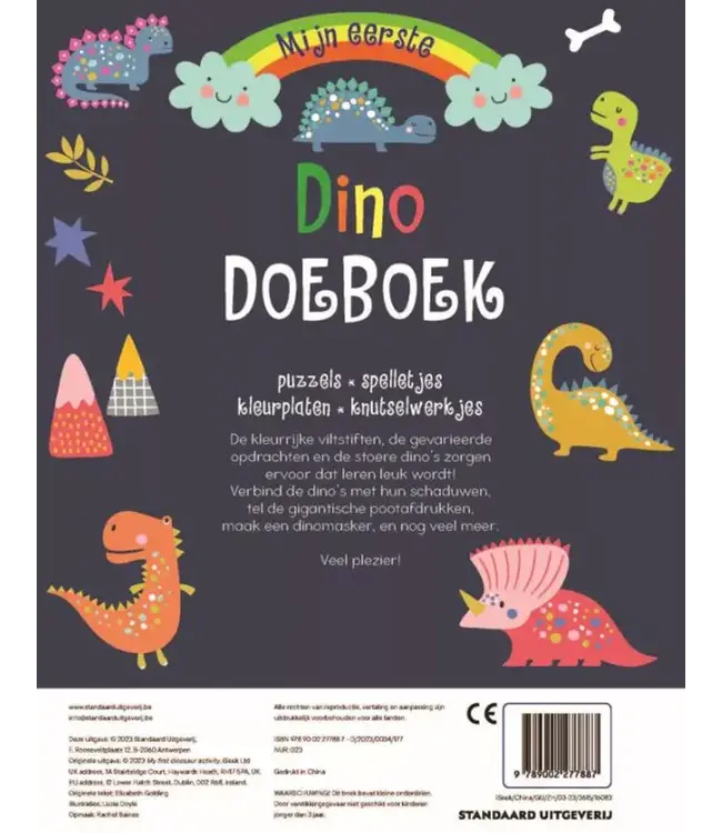 Standaard Uitgeverij | Mijn Eerste Doeboek | met stiften | Dinosaurus | 4+