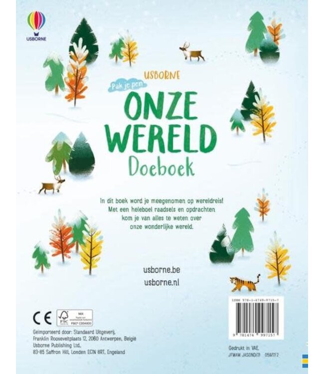 Usborne | Doeboek | Onze Wereld | 8+