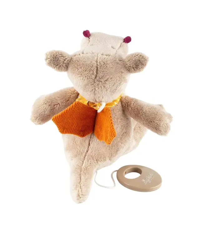 Sigikid | Knuffel inclusief Muziekdoosje met Trekkoord | Dragon | Anouk Pinebumm | Melody: Various | 10 x 22 x 20 cm | 0+
