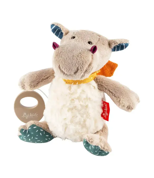 Sigikid | Knuffel inclusief Muziekdoosje met Trekkoord | Dragon | Anouk Pinebumm | Melody: Various | 10 x 22 x 20 cm | 0+