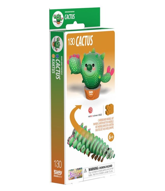Eugy | 3D Cardboard Model Kit | Fantasy | Cactus | 6+