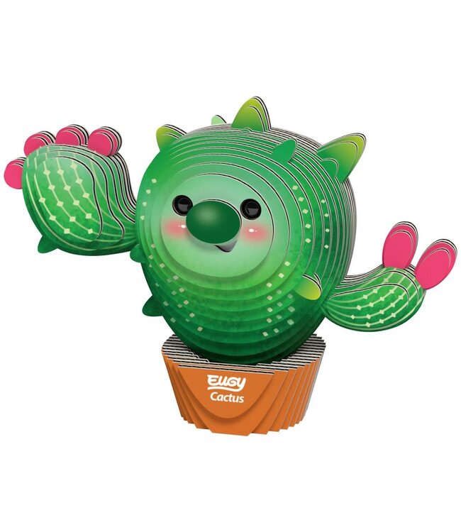 Eugy | 3D Cardboard Model Kit | Fantasy | Cactus | 6+