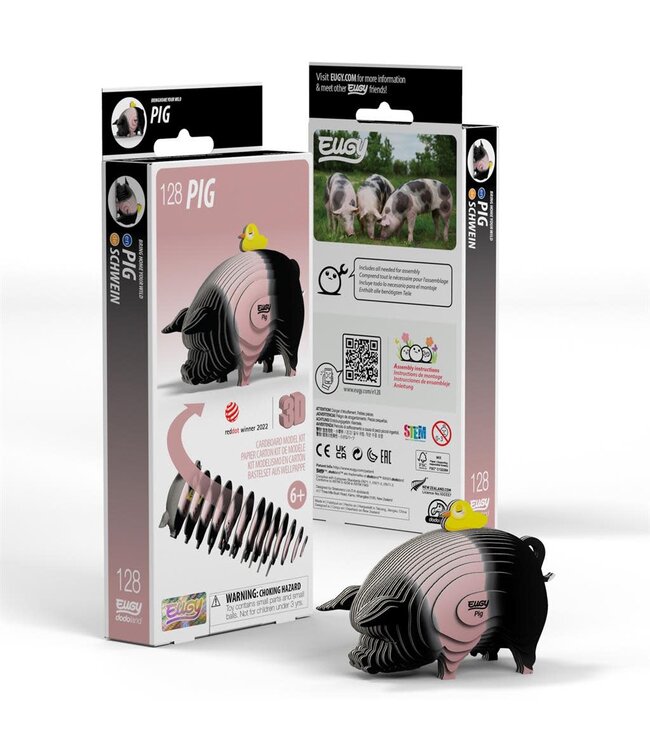Eugy | 3D Cardboard Model Kit | Farm Life | Varken | 6+