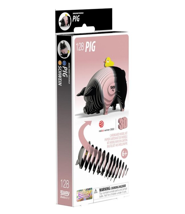 Eugy | 3D Cardboard Model Kit | Farm Life | Varken | 6+