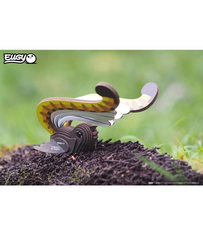 Eugy | 3D Cardboard Model Kit | Bird Life | Lyre Bird - Liervogel | 6+