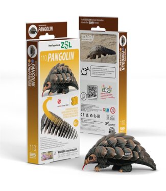 Eugy Eugy | 3D Cardboard Model Kit | Wild Life | Pangolin | 6+