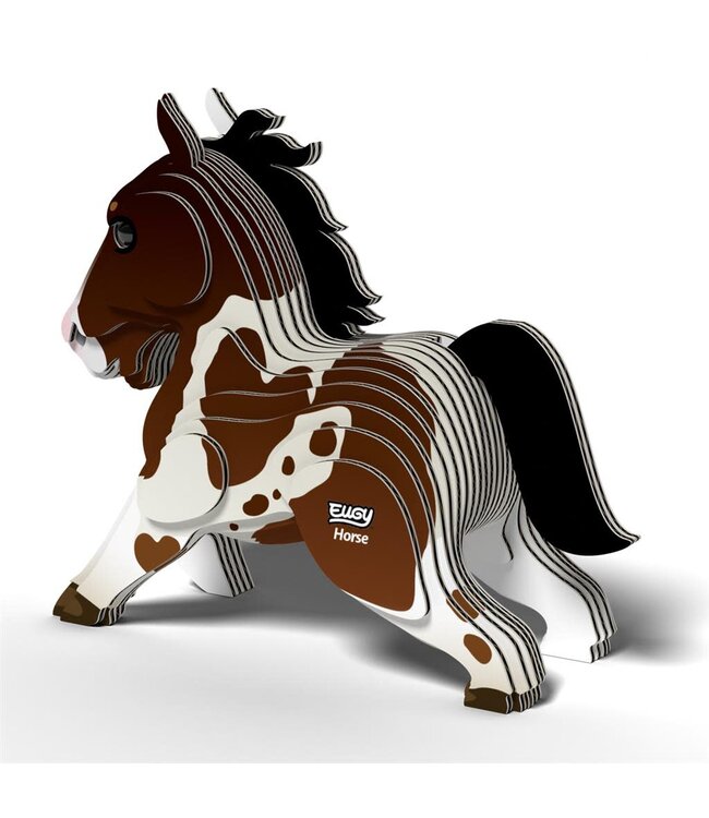 Eugy | 3D Cardboard Model Kit | Farm Life | Paard | 6+