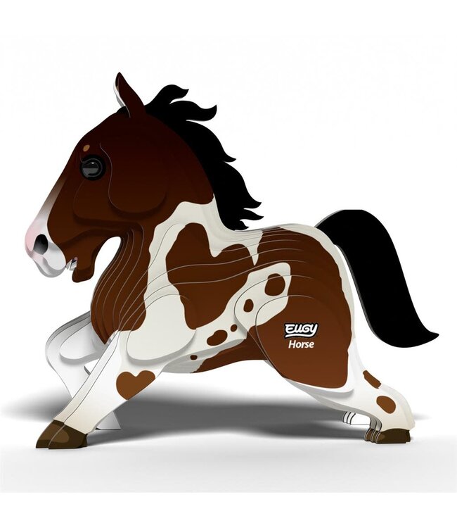 Eugy | 3D Cardboard Model Kit | Farm Life | Paard | 6+