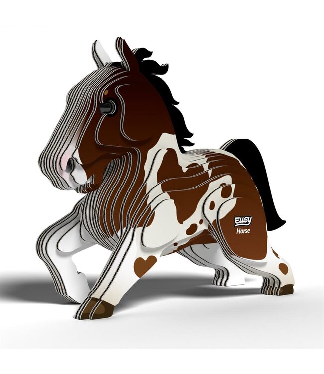 Eugy | 3D Cardboard Model Kit | Farm Life | Paard | 6+
