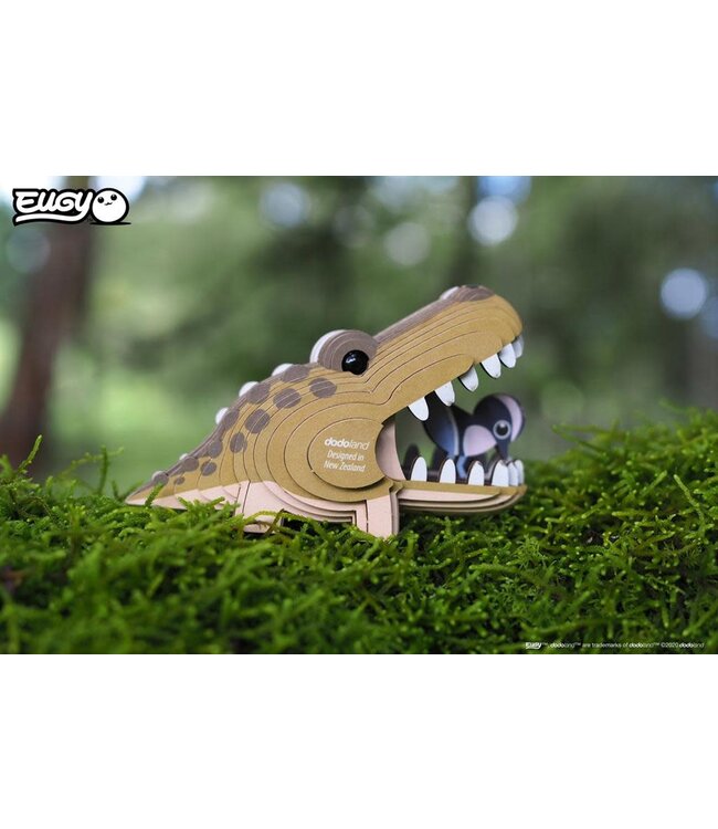 Eugy | 3D Cardboard Model Kit | Wild Life | Alligator | 6+