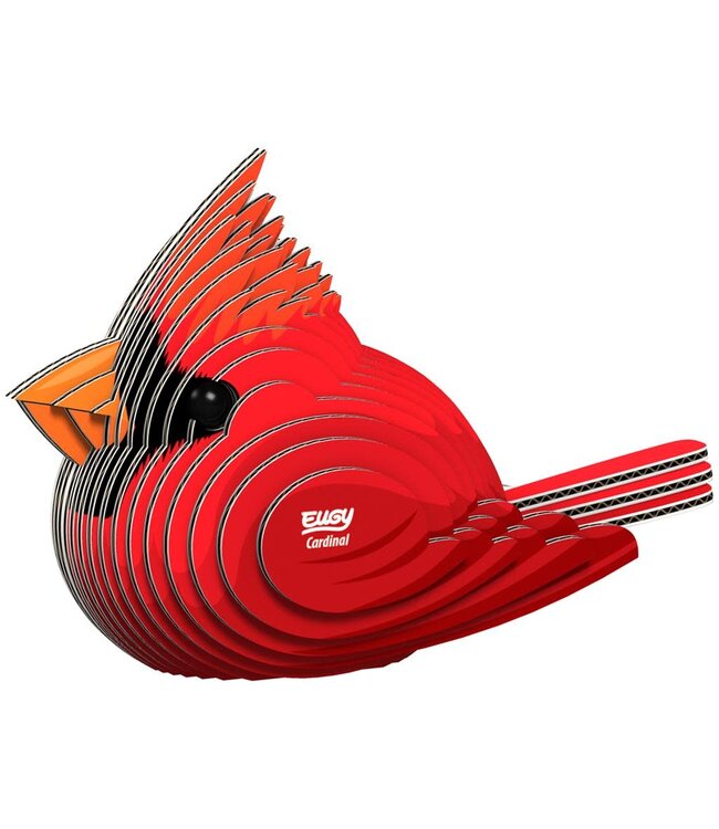 Eugy | 3D Cardboard Model Kit | Bird Life | Kardinaal | 6+