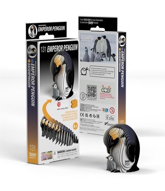 Eugy Eugy | 3D Cardboard Model Kit | Sea Life | Emperor Penguin | 6+