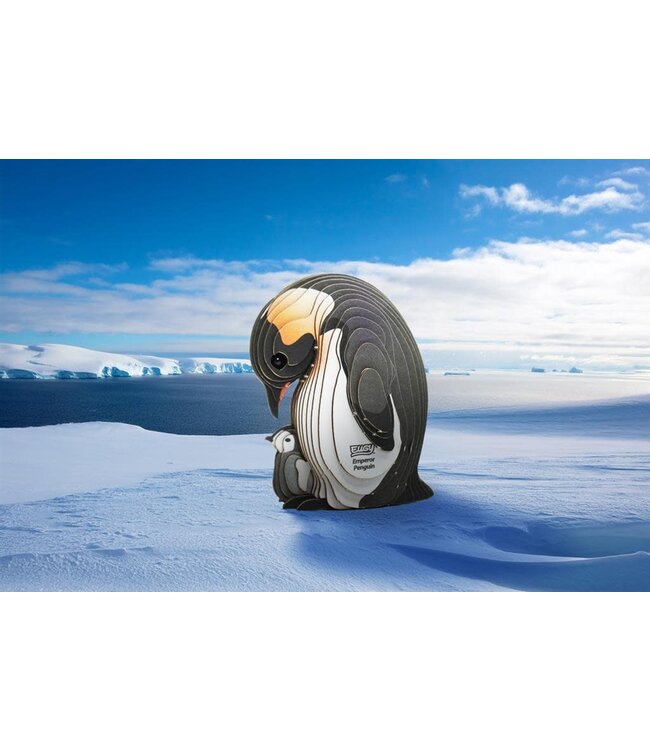 Eugy | 3D Cardboard Model Kit | Sea Life | Emperor Penguin | 6+