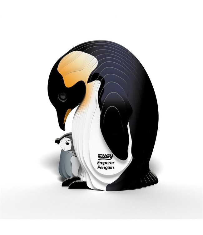 Eugy | 3D Cardboard Model Kit | Sea Life | Emperor Penguin | 6+