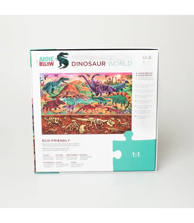 Crocodile Creek | Puzzle | Above & Below | Dinosaur World | 48 stukjes | 4+